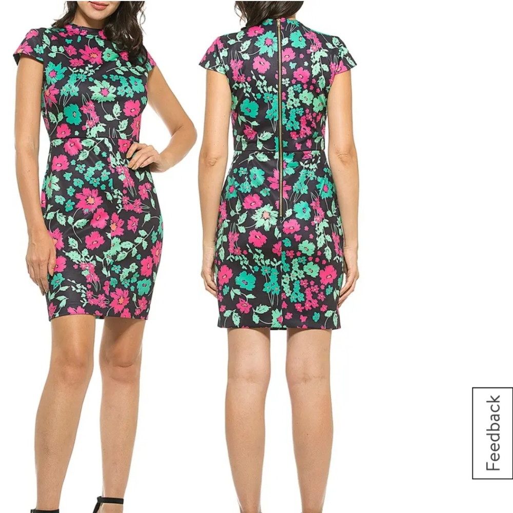 NWT Alexia Admor Aubree Floral Sheath Dress XS